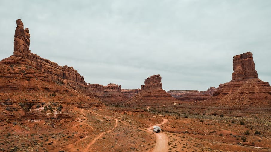 A photo of rocks in Monument Valley