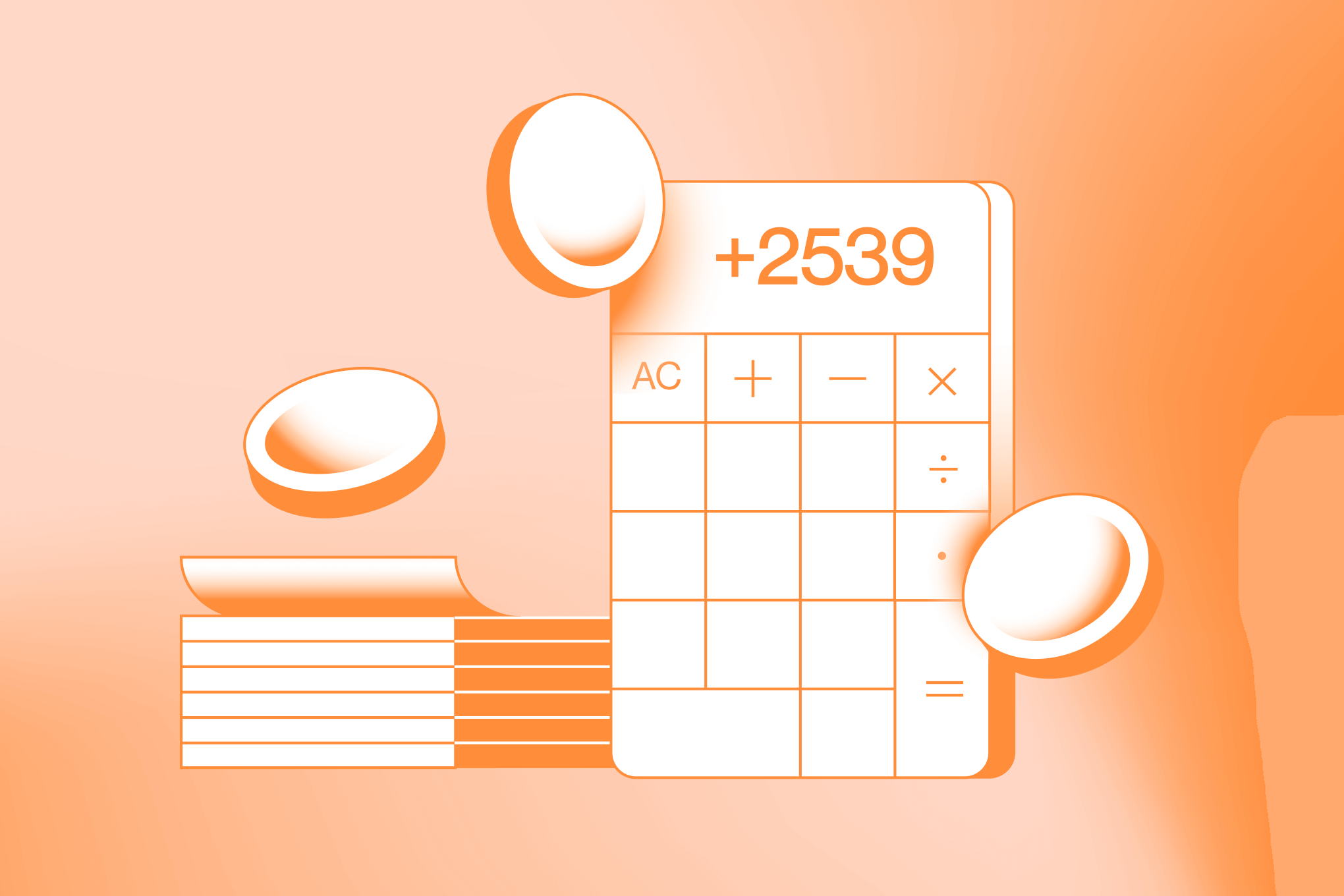 Cost calculator illustration
