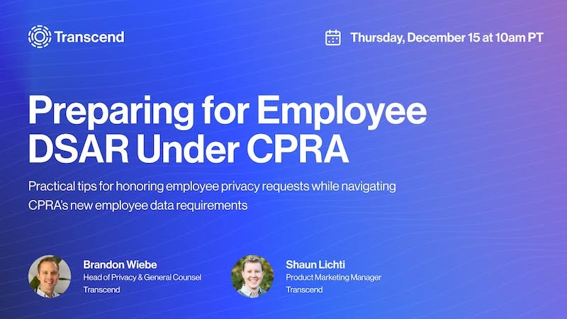 Preparing for Employee DSAR Under CPRA