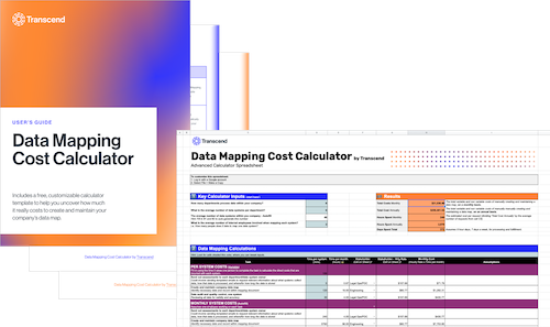 Data mapping cost calculator guide pdf illustration